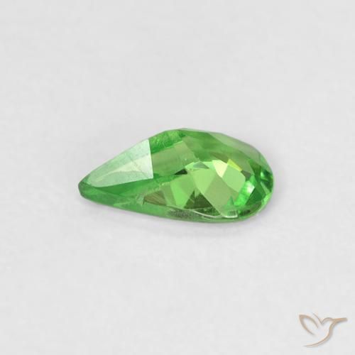 Tsavorite Garnet Gemstone in 5.4 x 3.4 mm Size for Sale, Tsavorite Garnet Stone in Lively Green Color