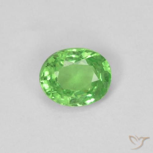 0.28 ct Oval Cut Tsavorite Garnet, 4.4 x 3.6 mm From Tanzania, Photo A