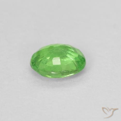 Tsavorite Garnet Gemstone in 4.4 x 3.6 mm Size for Sale, Tsavorite Garnet Stone in Lively Green Color