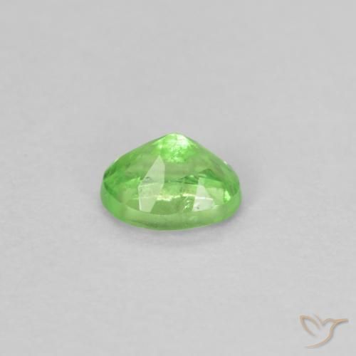 Tsavorite Garnet Gemstone in 3.8 x 2.8 mm Size for Sale, Tsavorite Garnet Stone in Lively Green Color