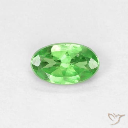 0.27 ct Oval Cut Tsavorite Garnet, 5 x 3.1 mm From Tanzania, Photo A