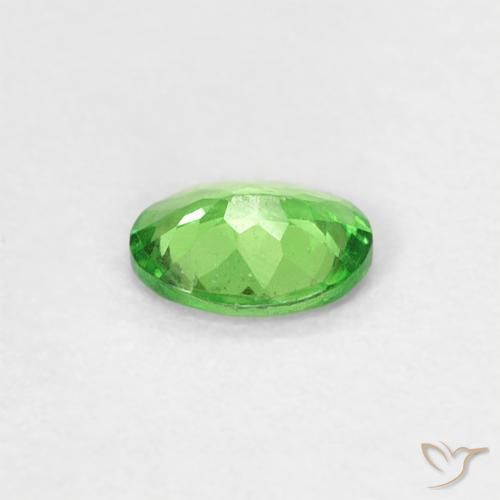 Tsavorite Garnet Gemstone in 4.6 x 3.5 mm Size for Sale, Tsavorite Garnet Stone in Lively Green Color