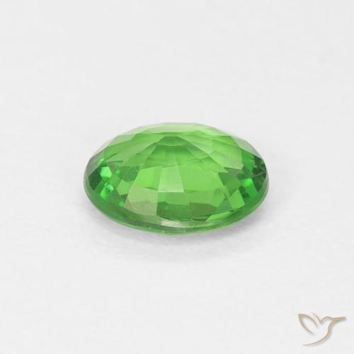 Tsavorite Garnet Gemstone in 6.1 x 5.2 mm Size for Sale, Tsavorite Garnet Stone in Medium Green Color