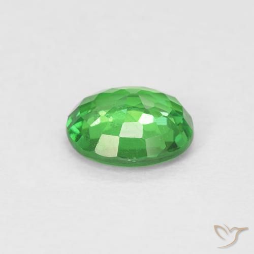 Tsavorite Garnet Gemstone in 5.9 x 5.2 mm Size for Sale, Tsavorite Garnet Stone in Bright Green Color