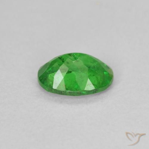 Tsavorite Garnet Gemstone in 7 x 5 mm (calibrated) Size for Sale, Tsavorite Garnet Stone in Medium Green Color