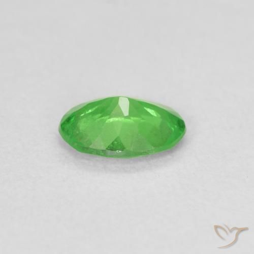Tsavorite Garnet Gemstone in 7 x 5 mm (calibrated) Size for Sale, Tsavorite Garnet Stone in Medium Green Color