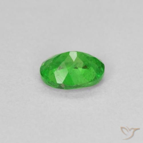 Tsavorite Garnet Gemstone in 6.2 x 4.9 mm Size for Sale, Tsavorite Garnet Stone in Medium Green Color