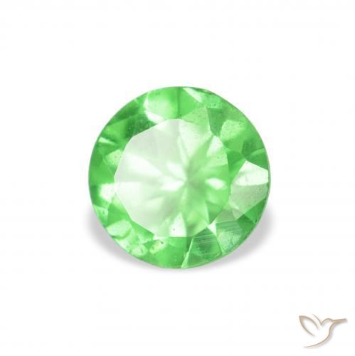 0.25 ct Green Tsavorite Garnet Stone, Natural Tsavorite Garnet in Diamond-Cut Shape for Sale