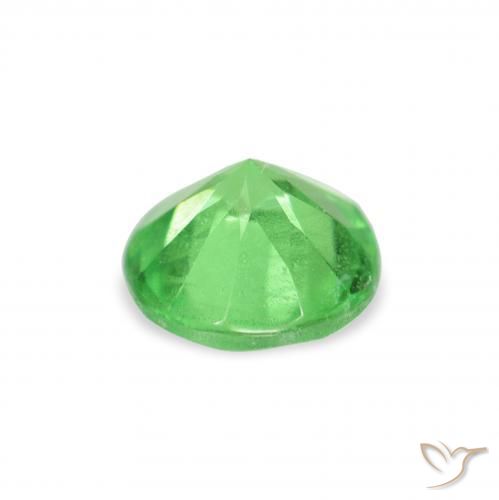 Tsavorite Garnet Gemstone in 4 mm (calibrated) Size for Sale, Tsavorite Garnet Stone in Lively Green Color