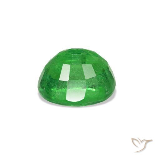Tsavorite Garnet Gemstone in 5.5 x 4.7 mm Size for Sale, Tsavorite Garnet Stone in Bright Green Color