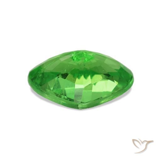 Tsavorite Garnet Gemstone in 8.8 x 6.3 mm Size for Sale, Tsavorite Garnet Stone in Bright Green Color