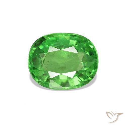 1.38ct Medium Green Tsavorite Garnet, Oval, VS