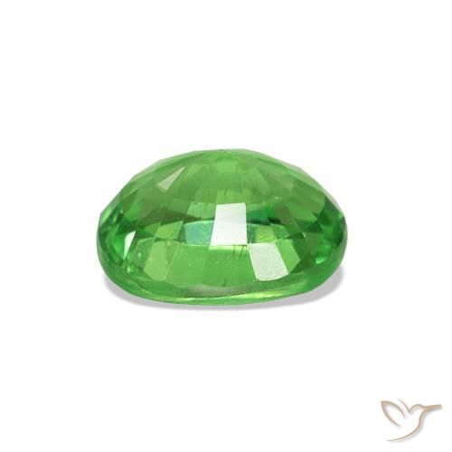 Tsavorite Garnet Gemstone in 7.2 x 5.8 mm Size for Sale, Tsavorite Garnet Stone in Medium Green Color