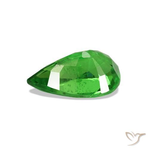 Tsavorite Garnet Gemstone in 8.2 x 5.2 mm Size for Sale, Tsavorite Garnet Stone in Bright Green Color
