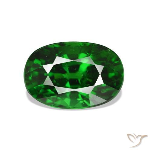 2.08ct Intense Green Tsavorite Garnet, Oval, VVS-VS