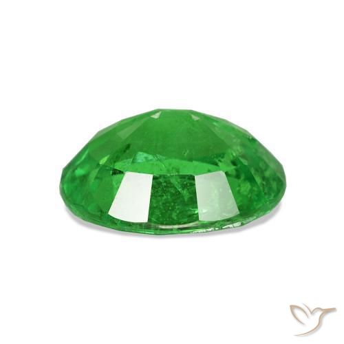 Tsavorite Garnet Gemstone in 9.5 x 7.5 mm Size for Sale, Tsavorite Garnet Stone in Medium Green Color