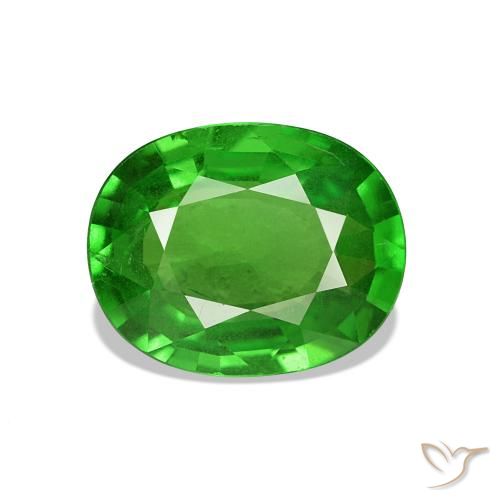 1.93ct Bright Green Tsavorite Garnet, Oval, VS