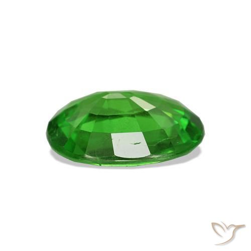 Tsavorite Garnet Gemstone in 9 x 7 mm (calibrated) Size for Sale, Tsavorite Garnet Stone in Bright Green Color