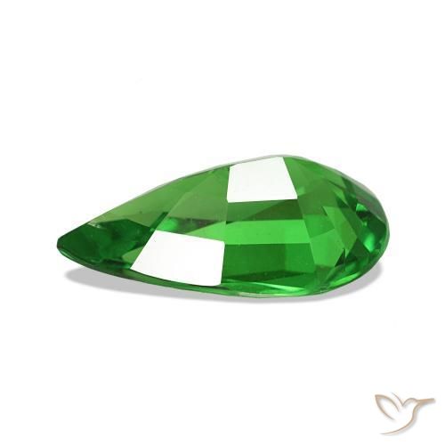 Tsavorite Garnet Gemstone in 11 x 6.5 mm Size for Sale, Tsavorite Garnet Stone in Bright Green Color