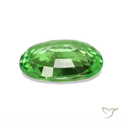Tsavorite Garnet Gemstone in 11 x 9 mm (calibrated) Size for Sale, Tsavorite Garnet Stone in Bright Green Color