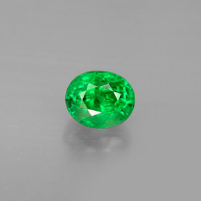1.04 ct Green Tsavorite Garnet Gemstone, Tsavorite Garnet Gem in Oval Facet Shape for Sale.