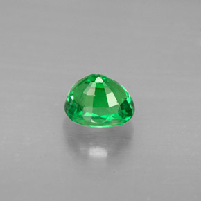 Tsavorite Garnet Gemstone in 5.9 x 4.9 mm Size for Sale, Tsavorite Garnet Stone in Chrome Green Color