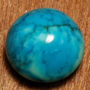 8.98 ct Blue Turquoise Gemstone, Turquoise Gem in Oval Cabochon Shape for Sale.