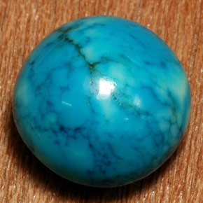 8.98 ct Blue Turquoise Stone, Natural Turquoise in Oval Cabochon Shape for Sale