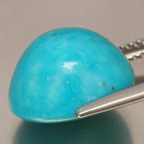 Turquoise Gemstone in 12.6 x 11.7 mm Size for Sale, Turquoise Stone in Blue Color