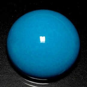 21.96 ct Blue Turquoise Gemstone, Turquoise Gem in Round Cabochon Shape for Sale.