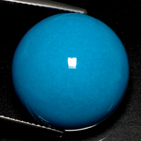 21.96 ct Blue Turquoise Stone, Natural Turquoise in Round Cabochon Shape for Sale