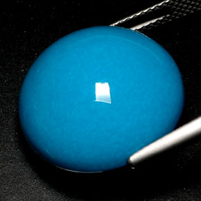 Turquoise Gemstone in 18.1 mm Size for Sale, Turquoise Stone in Blue Color