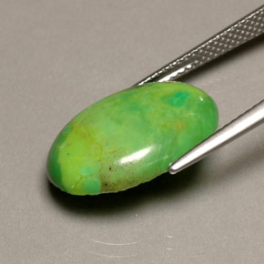 Turquoise Gemstone in 18 x 13 mm (calibrated) Size for Sale, Turquoise Stone in Apple Green Color