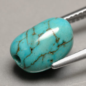 Turquoise Gemstone in 10.8 x 6.7 mm Size for Sale, Turquoise Stone in Blue Color