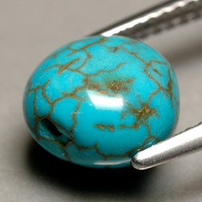 Turquoise Gemstone in 8.6 x 8.5 mm Size for Sale, Turquoise Stone in Blue Color
