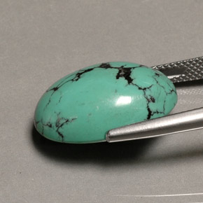 Turquoise Gemstone in 19.4 x 13.4 mm Size for Sale, Turquoise Stone in Green Color