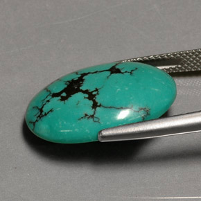 Turquoise Gemstone in 20.7 x 15.8 mm Size for Sale, Turquoise Stone in Green Color