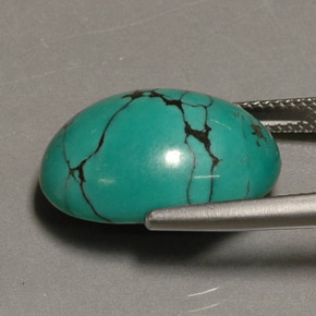 Turquoise Gemstone in 18.8 x 13.4 mm Size for Sale, Turquoise Stone in Green Color