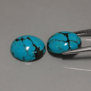 Turquoise Gemstone in 12 x 10 mm (calibrated) Size for Sale, Turquoise Stone in Blue Color