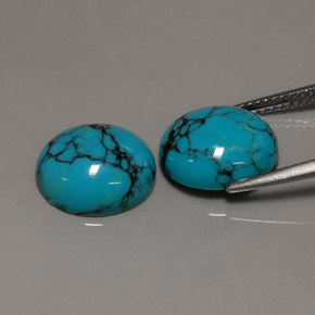 Turquoise Gemstone in 12 x 10 mm (calibrated) Size for Sale, Turquoise Stone in Blue Color