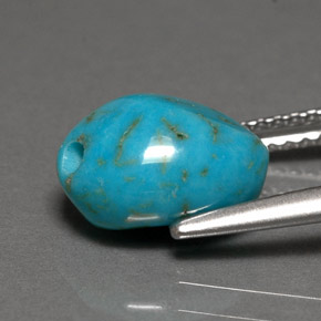 Turquoise Gemstone in 10.2 x 7.8 mm Size for Sale, Turquoise Stone in Blue Color