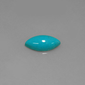 0.76 ct Blue Turquoise Gemstone, Turquoise Gem in Marquise Cabochon Shape for Sale.