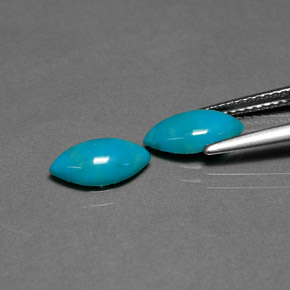 Turquoise Gemstone in 10 x 5 mm (calibrated) Size for Sale, Turquoise Stone in Blue Color