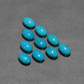 Turquoise Gemstone in 6 x 4 mm (calibrated) Size for Sale, Turquoise Stone in Blue Color