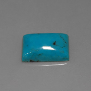 3.22 ct Blue Turquoise Gemstone, Turquoise Gem in Baguette Cabochon Shape for Sale.