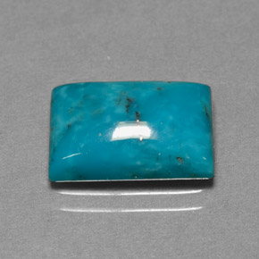 3.28 ct Blue Turquoise Gemstone, Turquoise Gem in Baguette Cabochon Shape for Sale.