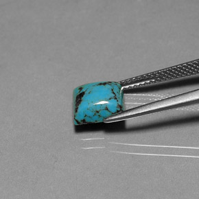 Turquoise Gemstone in 8 x 8 mm (calibrated) Size for Sale, Turquoise Stone in Blue Color