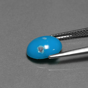 Turquoise Gemstone in 10 x 8 mm (calibrated) Size for Sale, Turquoise Stone in Blue Color