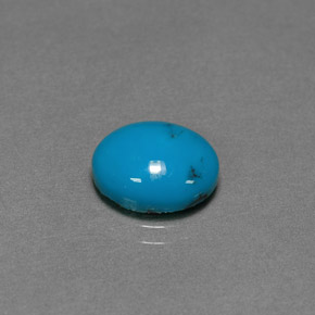 2.28 ct Blue Turquoise Gemstone, Turquoise Gem in Oval Cabochon Shape for Sale.
