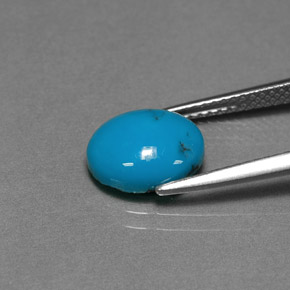 Turquoise Gemstone in 10 x 8 mm (calibrated) Size for Sale, Turquoise Stone in Blue Color